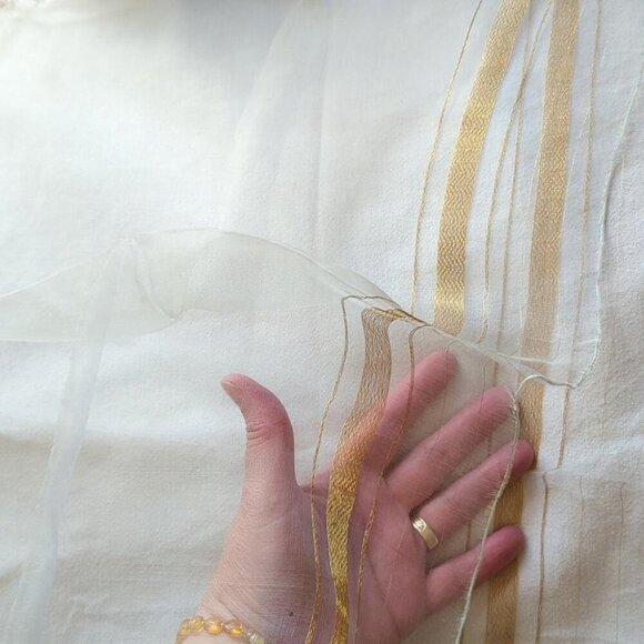 Antique Silk Scarf - Picture 6 of 10